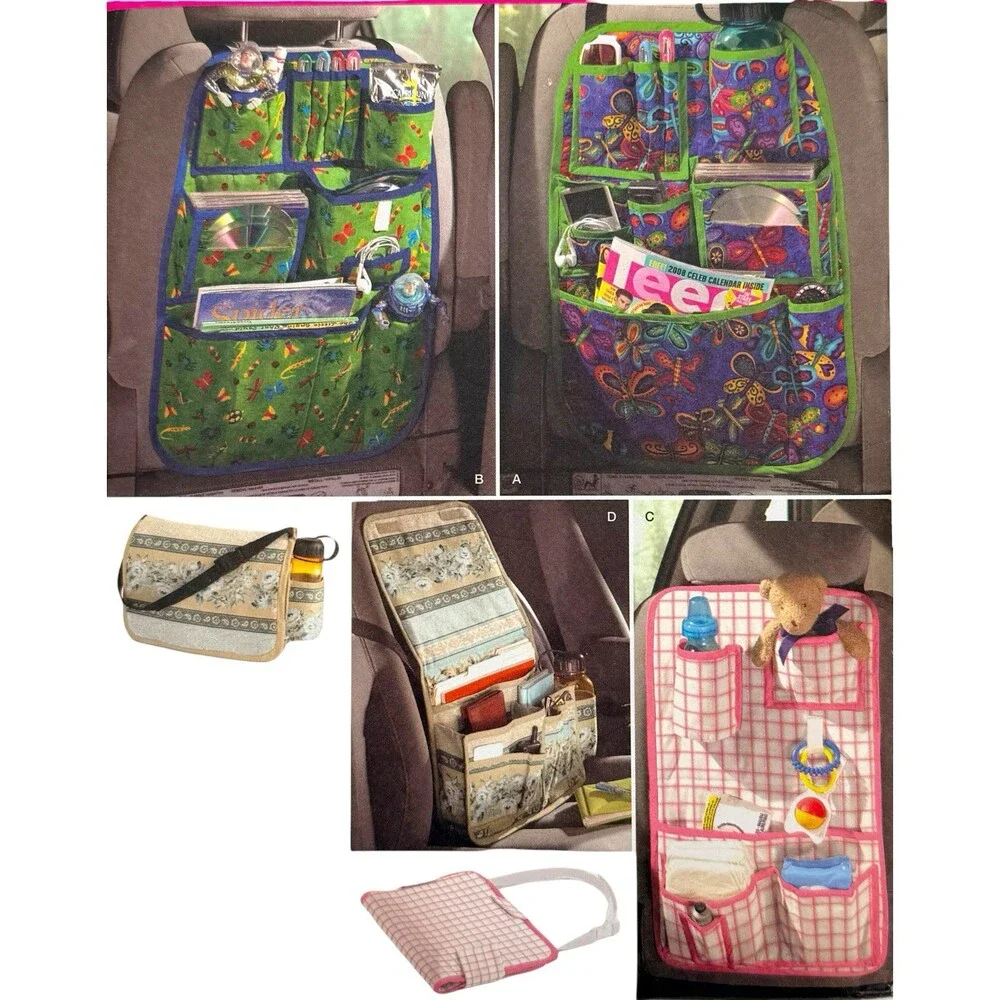 2008 Simplicity Sewing Pattern Car Organizers by Robin Greenwood 4-Styles #2916